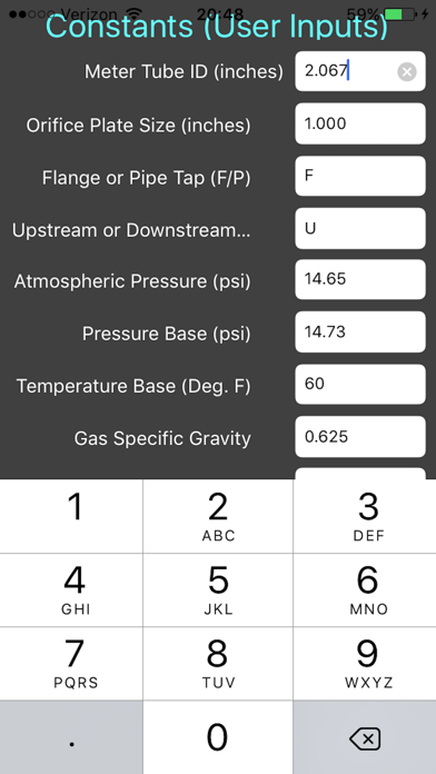 Screenshot #1 pour Gas Volume Calc