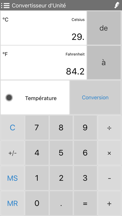 Screenshot #3 pour Converter Pro Gratuit - Convertisseur d'Unité, Devises Calculatrice