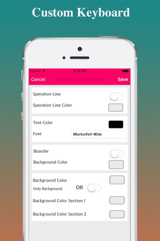 Fantastic Custom Color Keyboard Pro screenshot 3