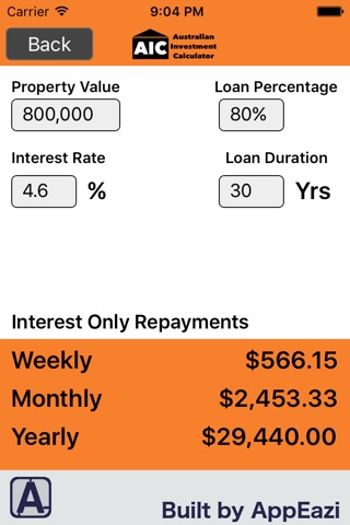 AIC Investment Calculator screenshot 2