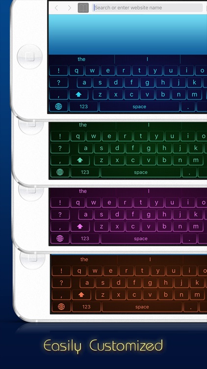 Neon Keyboard - Custom keyboards with colorful neon glow!