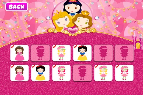 Princess Match Puzzle For Kids screenshot 2