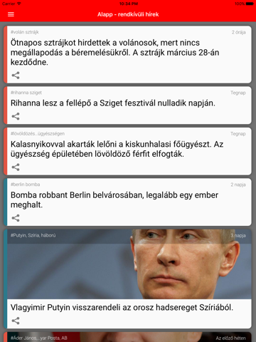 Screenshot #4 pour Alapp - rendkívüli hírek