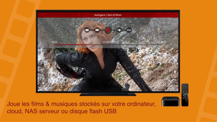 Screenshot #1 pour Lecteur vidéos AviFAST pour multiples formats de vidéos de NAS Media Server (UPnP DLNA)
