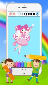 Fairy & Princess Coloring Book for Kids Preschool Toddler screenshot #5 for iPhone