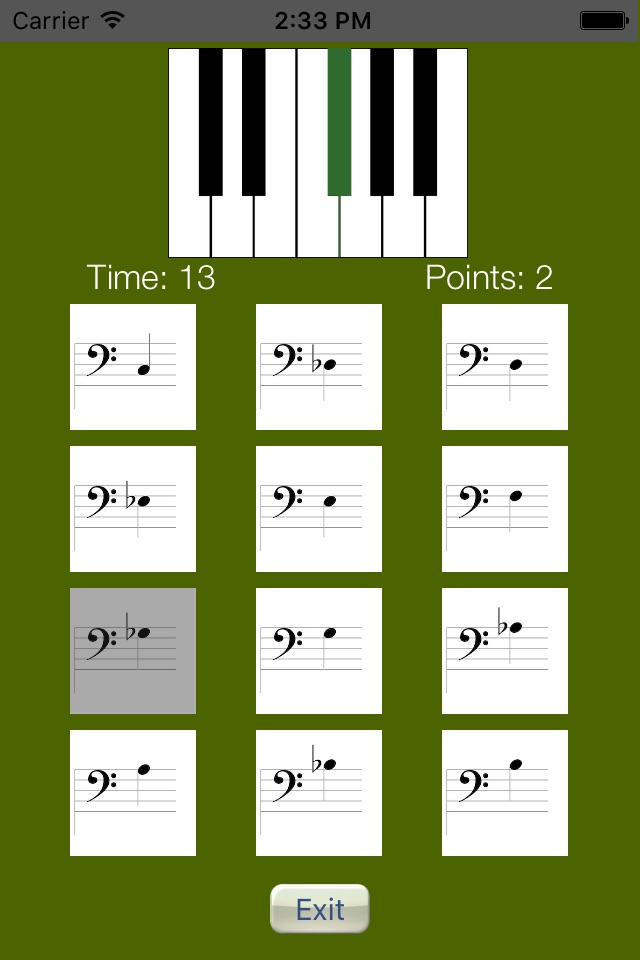 Sheet Music Trainer Piano Bass screenshot 3