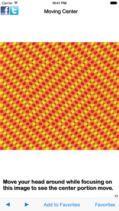 Screenshot #1 pour Illusions d'optique - des images qui taquinent votre cerveau