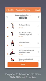 kettlebell tabata trainer iphone screenshot 2