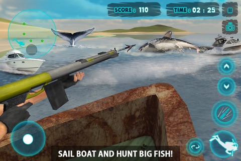 Wild Shark Attack vs Spear Fishing Scuba Diver 3D screenshot 3