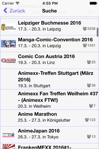 Animexx.de: Events screenshot 3