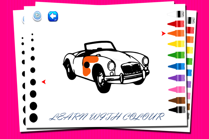 Coloring book Car for kids