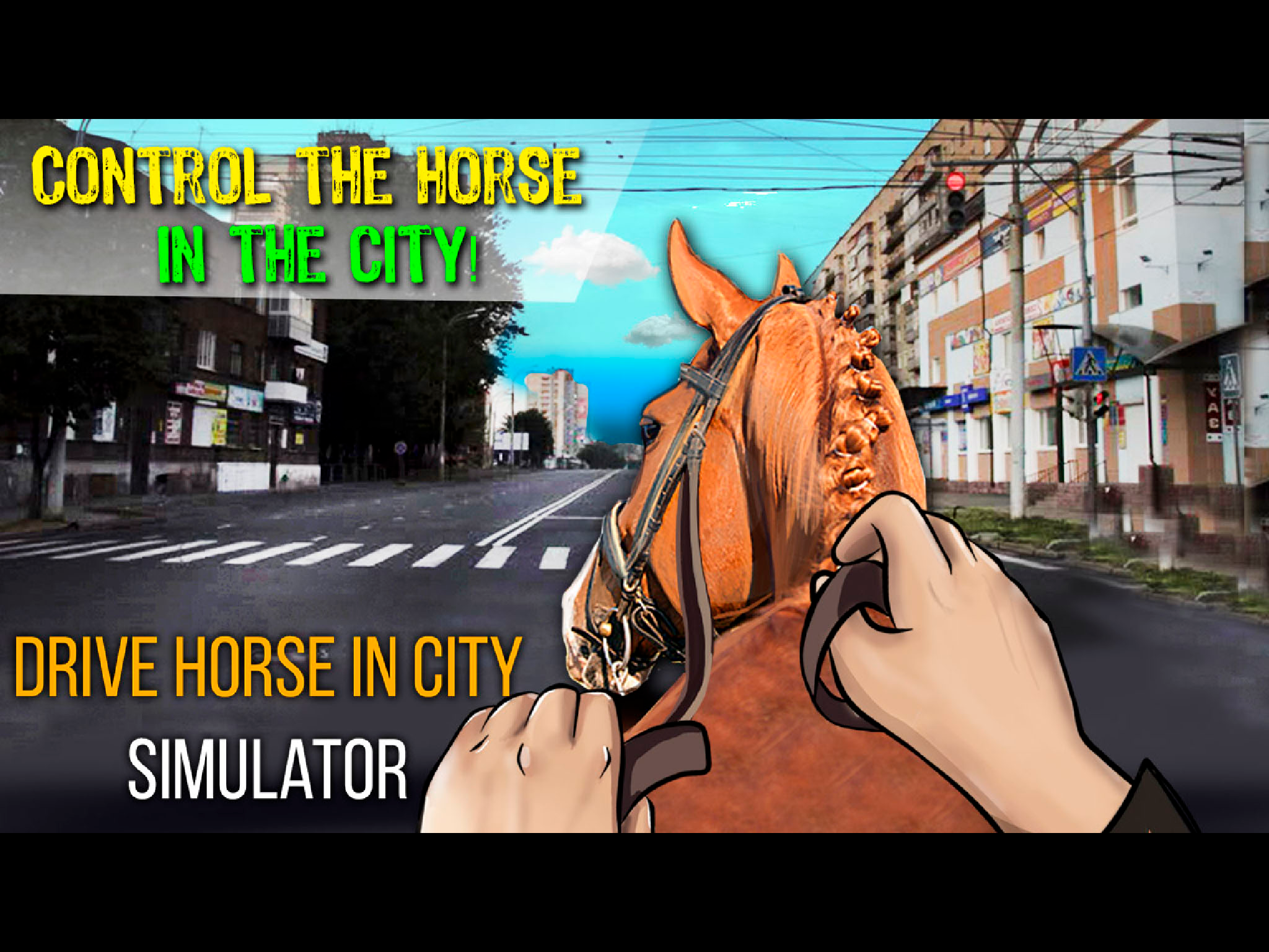 Drive Horse In City Simulator