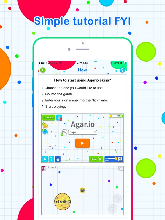 Screenshot #6 pour Skins for Agar.io !