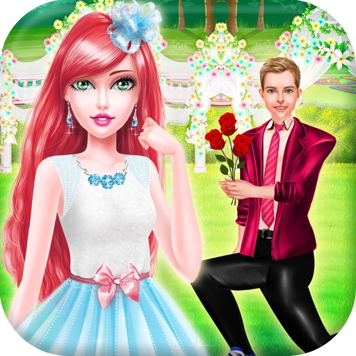 Princess makeup spa salon -My Boyfriend proposal Date Wedding games iOS App