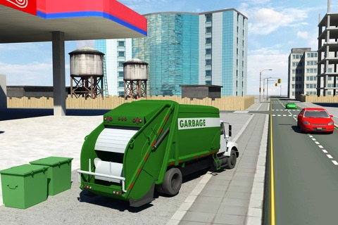 Garbage Truck Driving parking 3d simulator Game screenshot 3