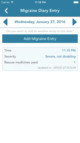 Game screenshot Migraine Diary apk