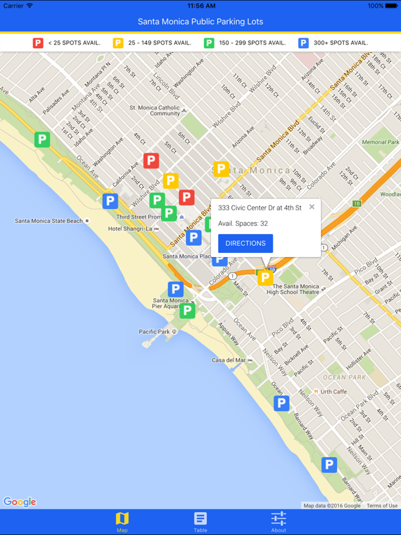 Screenshot #4 pour Santa Monica Parking: Public Garage and Lot Status