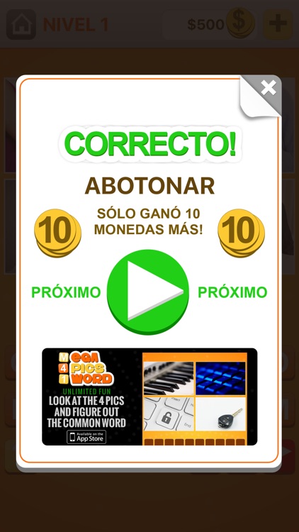 Cuatro Fotos Uno Palabra screenshot-3