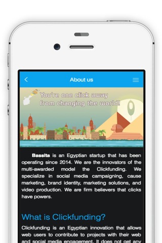 Clickfunding screenshot 2