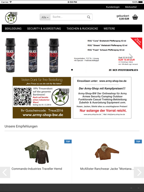 Screenshot #4 pour Army-Shop-BW