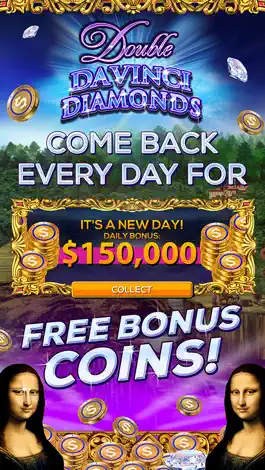 Game screenshot Double Da Vinci Diamonds: FREE Vegas Slot Game apk