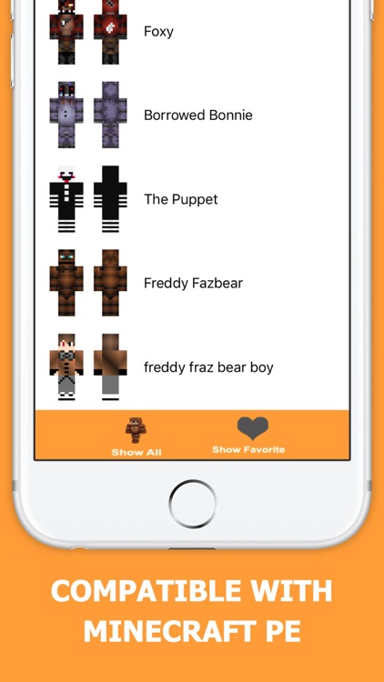 FNAF Skins PE - Free skin for Minecraft Pocket Edition screenshot-3