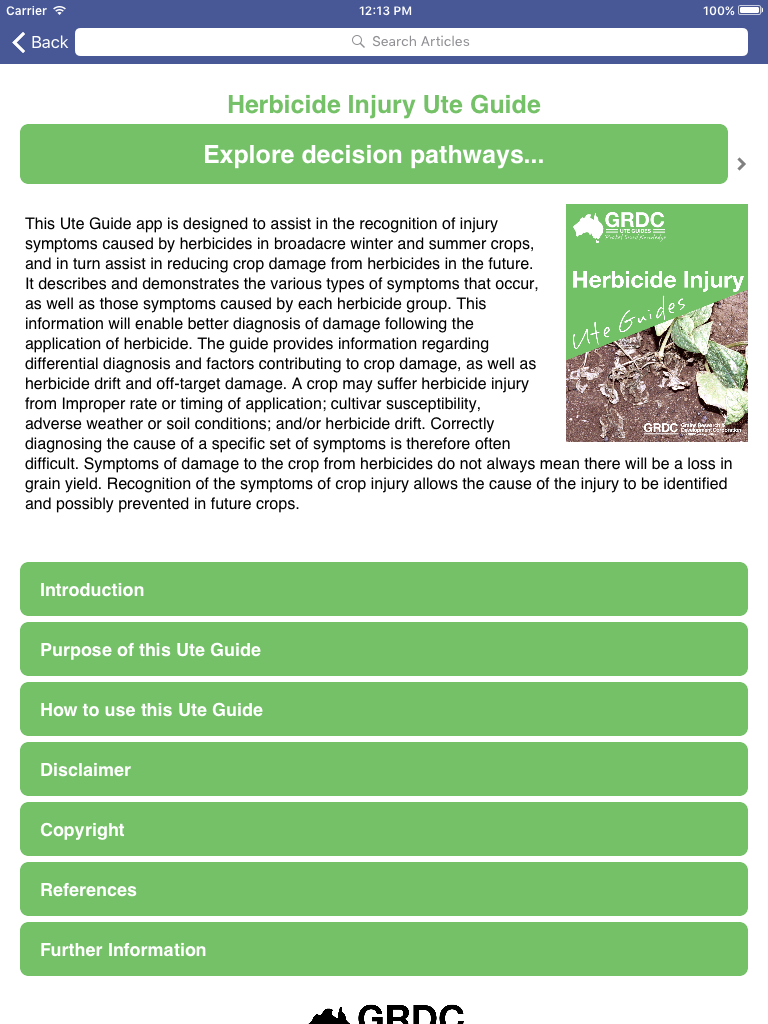 GRDC Ute Guides