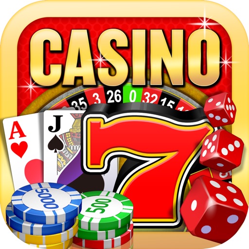 Real Casino: Slots, Roulette, BlackJack, Video Poker, Keno, Baccarat, Caribbean and more Icon