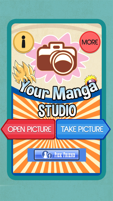 Screenshot #2 pour Manga Camera HD - Cartoon Anime Sticker dragon ball Z Edition