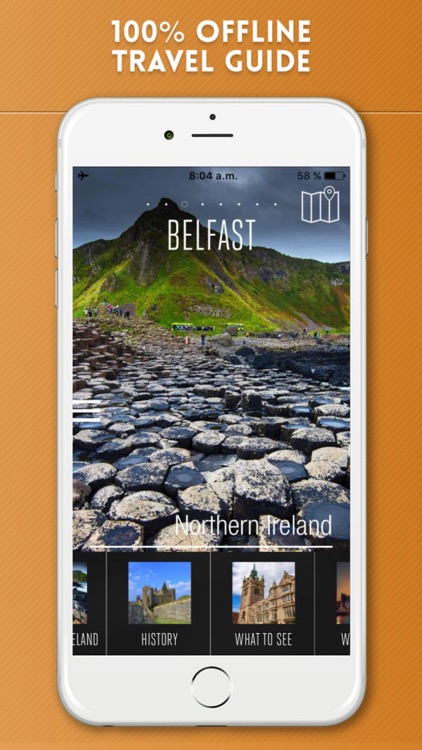 Belfast Travel Guide with Offline City Street Maps