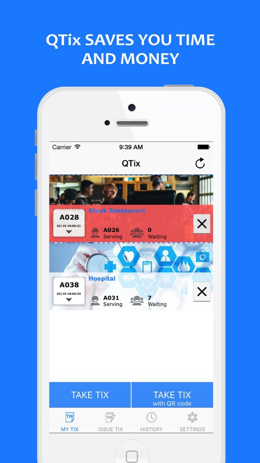 #2. QTix (QueueTix) (iOS) Podle: Dong Kim