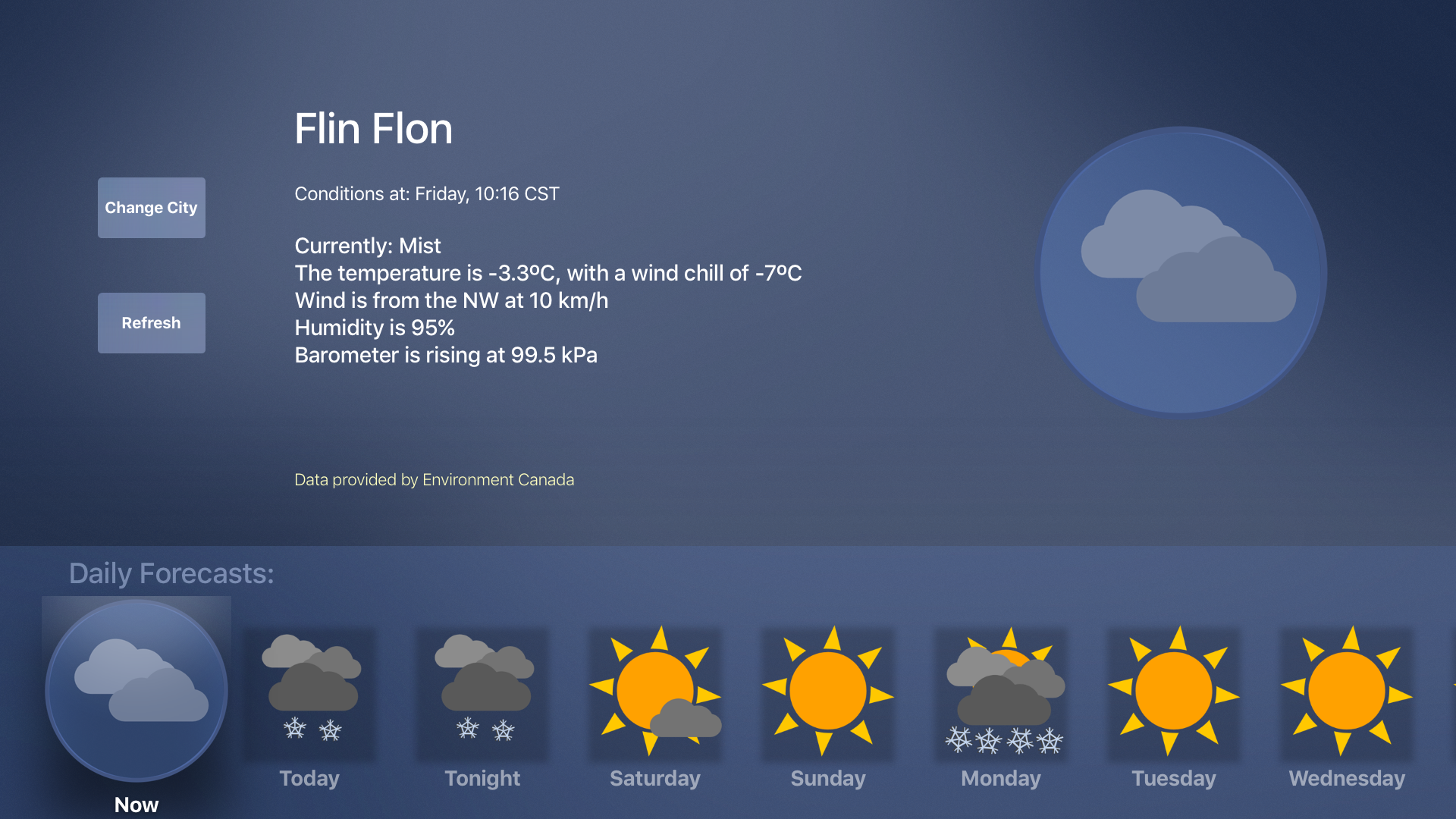 WeatherCanada EC screenshot 4