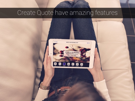 Screenshot #4 pour Create Quote - Add Typographic Splendor in Your Trip Pics or Other Images  .