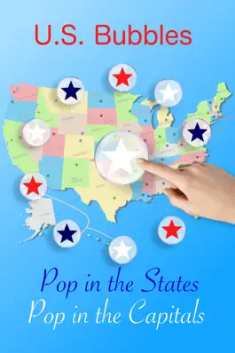 Game screenshot U.S. bubbles lite: US map quiz mod apk