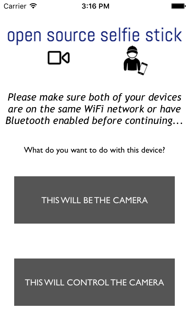 Open Source Selfie Stick