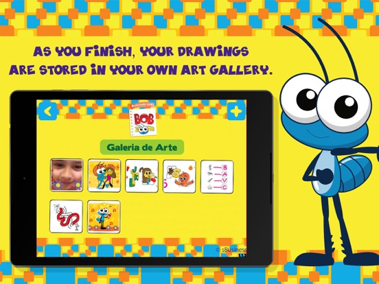 Coloring with Bob Zoom iPad screenshot
