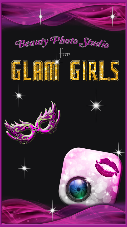 Beauty Photo Studio for Glam Girls - Make a cute Scrapbook with Glittery Captions and Stickers - 1.0 - (iOS)