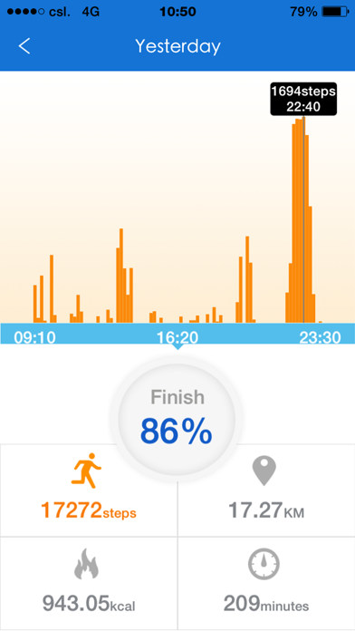 TrakFit screenshot