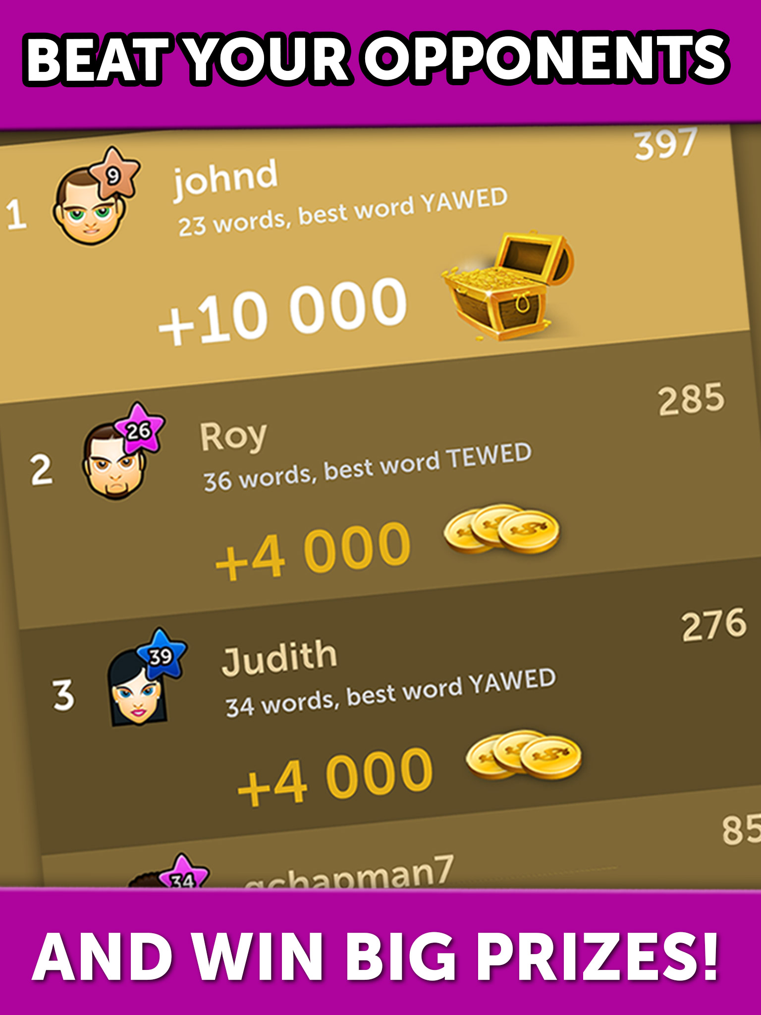 Word Warriors - Realtime Online Word Battles for 2 Players screenshot 8