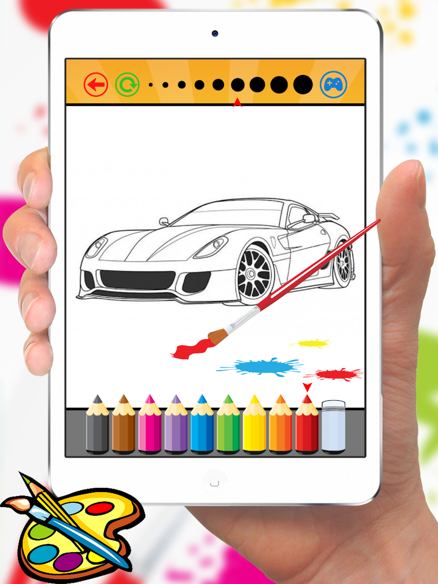 Sport Car Coloring Book Drawing Vehicles for Preschool Boys screenshot 7