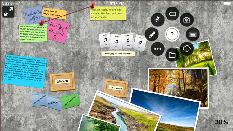 Pinnic - bulletin board with photos files audio