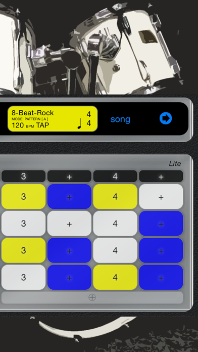 Screenshot #2 pour Rhythm Machine - Lite - The drum machine for practicing!