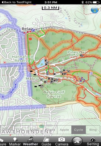 Belair National Park GPS Chart screenshot 2