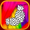 pineapple coloring book fruit show for kid