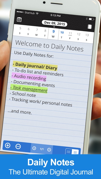 Daily Notes – Diary + Journal + Organizer screenshot-0