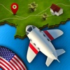 GeoFlight USA Free - Fun geography quiz game to learn states, cities and capitals of the United States