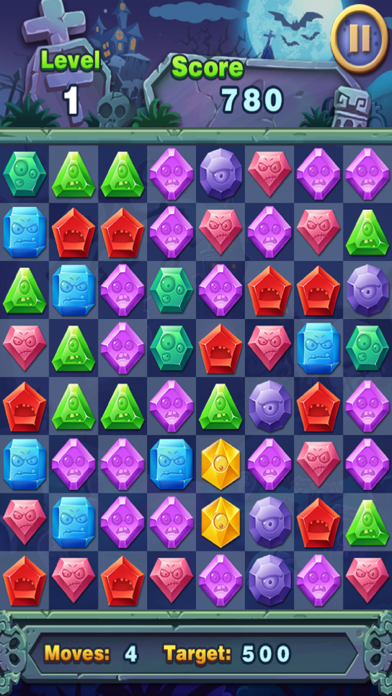 Screenshot #1 pour Match Jewel Star Mania - Match 3 Gem Quest