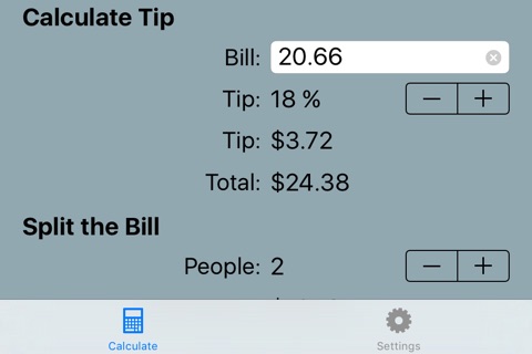 Tip Calculator and Bill Splitter screenshot 3