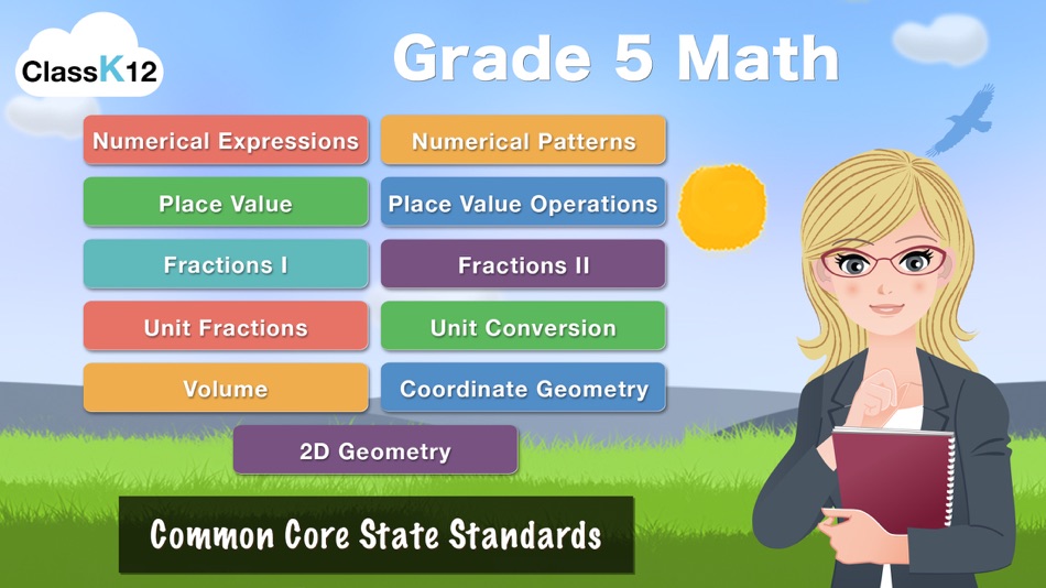 Grade 5 Math Common Core Learning Worksheets Game - 1.5 - (iOS)