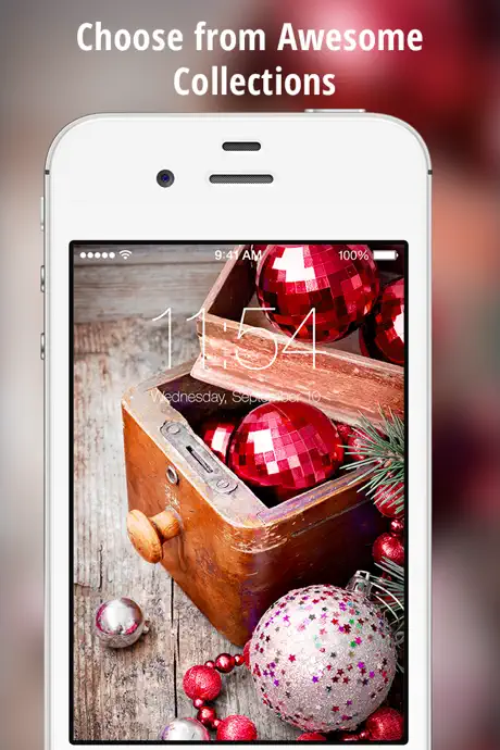 Xmas Themes for iOS 9 - Magic Christmas Wallpapers with Santa Cl